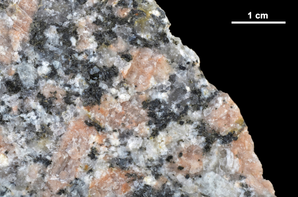 Granite rose et minéraux constitutifs